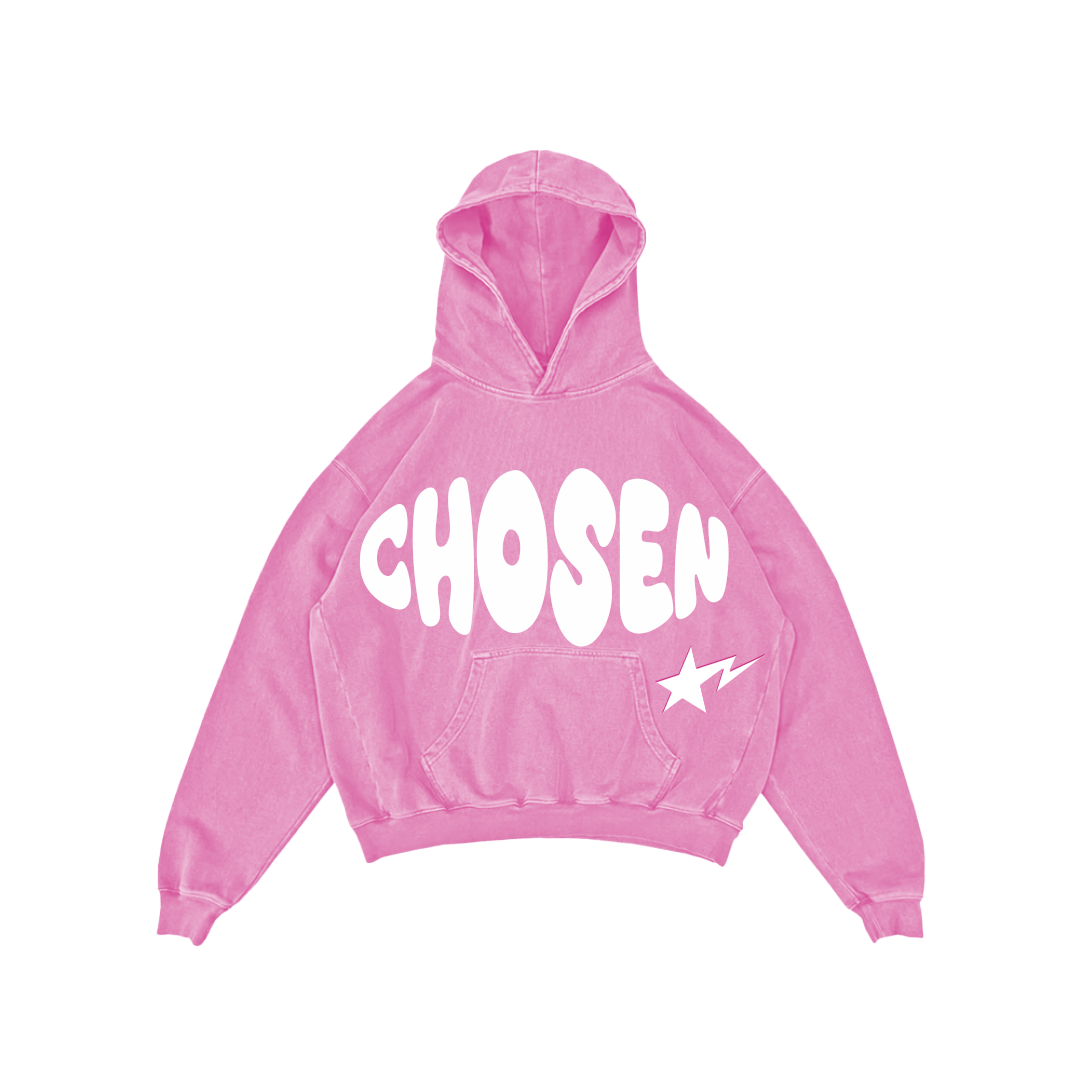 Chosen pink hoodie